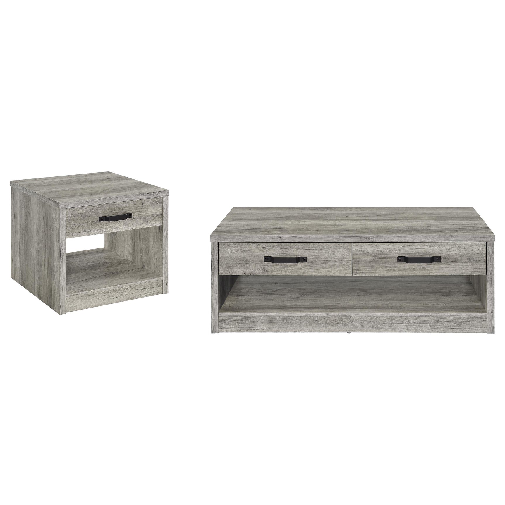 Felix Grey Driftwood 2-piece Coffee and End Table Set - Ornate Home