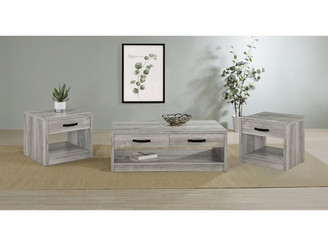 Felix Grey Driftwood 3-piece Coffee and End Table Set - Ornate Home
