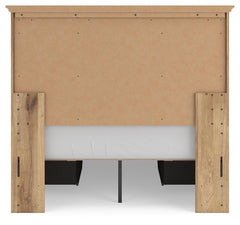 Fenderport Tan Full Panel Storage Bed with Panel Footboard and 2 Under Bed Storage Units - Ornate Home
