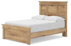 Fenderport Tan Full Panel Storage Bed with Panel Footboard and Under Bed Storage - Ornate Home