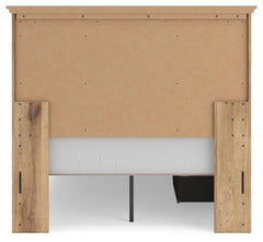 Fenderport Tan Full Panel Storage Bed with Panel Footboard and Under Bed Storage - Ornate Home
