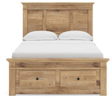 Fenderport Tan Full Panel Storage Bed with Storage Footboard (Online Special Price) - Ornate Home