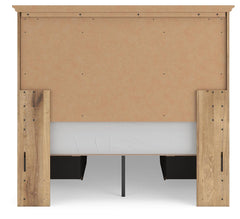 Fenderport Tan Full Panel Storage Bed with Storage Footboard and 2 Under Bed Storage Units - Ornate Home