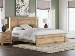Fenderport Tan King Panel Bed - Ornate Home