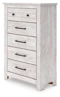 Fenderport Whitewash Chest of Drawers - Ornate Home
