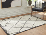 Fenriston Cream/Black Medium Rug (Online Special Price) - Ornate Home