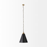 Fenton Black/Antiqued Gold Pendant Light - Ornate Home