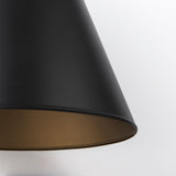 Fenton Black/Antiqued Gold Pendant Light - Ornate Home