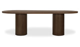 Fenwick Dark Brown Oval Dining Table - Ornate Home