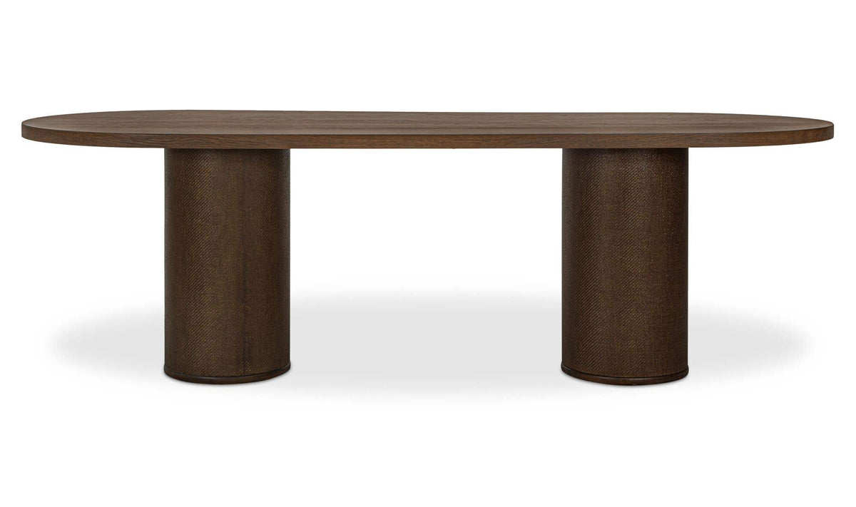 Fenwick Dark Brown Oval Dining Table - Ornate Home