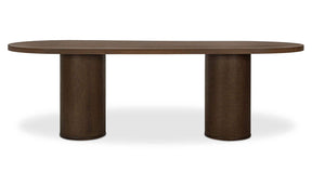 Fenwick Dark Brown Oval Dining Table - Ornate Home