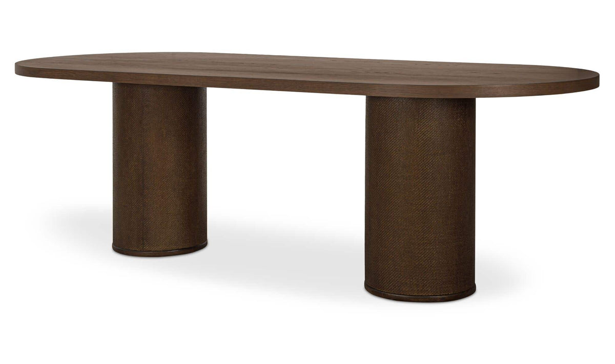 Fenwick Dark Brown Oval Dining Table - Ornate Home