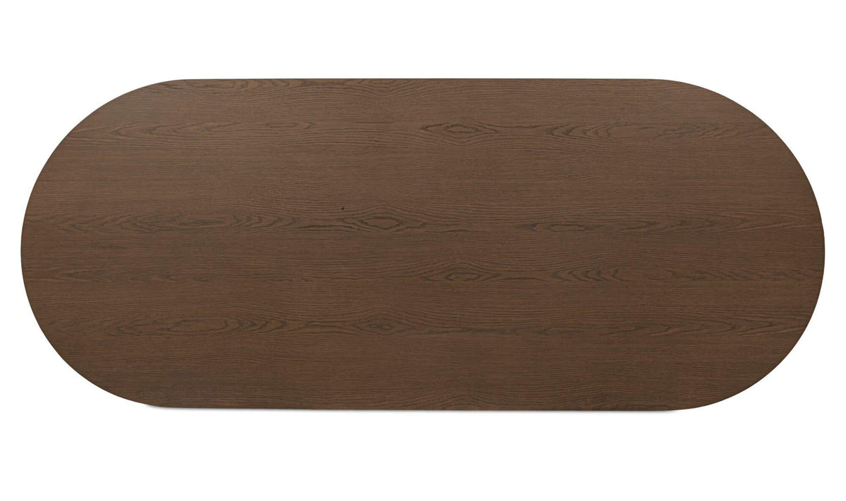 Fenwick Dark Brown Oval Dining Table - Ornate Home