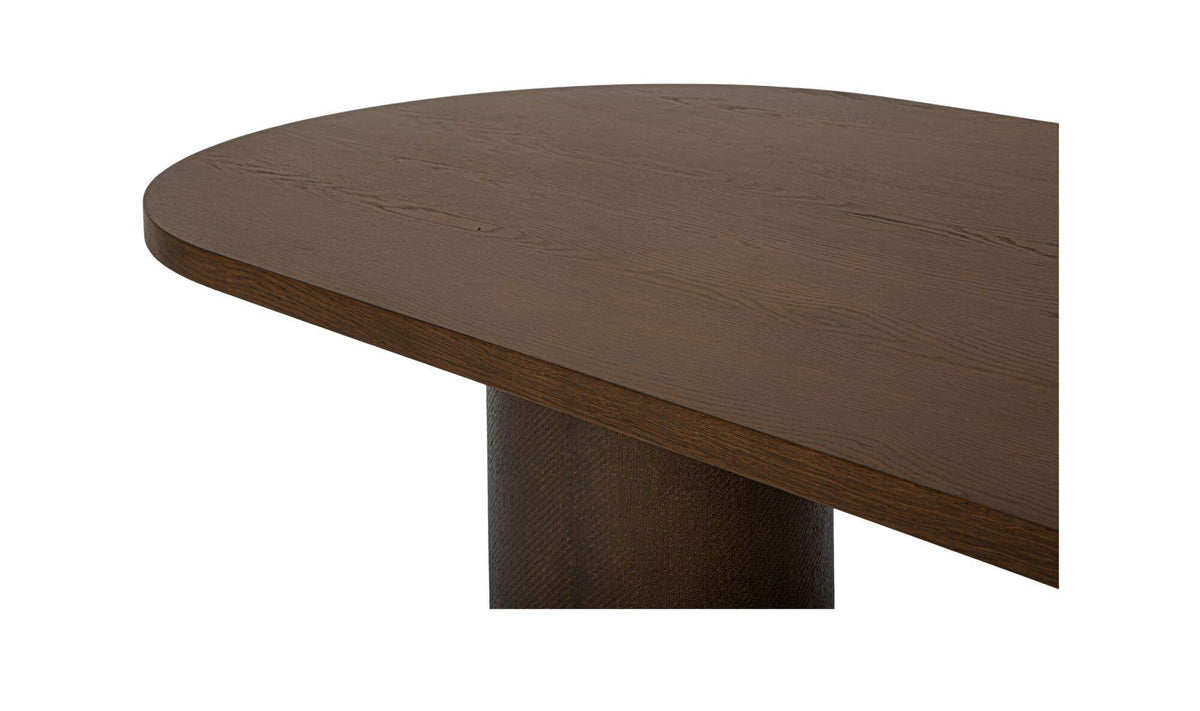 Fenwick Dark Brown Oval Dining Table - Ornate Home