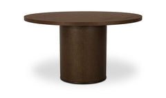 Fenwick Dark Brown Round Dining Table - Ornate Home