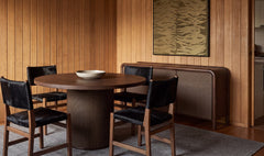 Fenwick Dark Brown Round Dining Table - Ornate Home