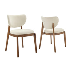 Fenwick Ecru Fabric Dining Chairs (Set of 2) - Ornate Home