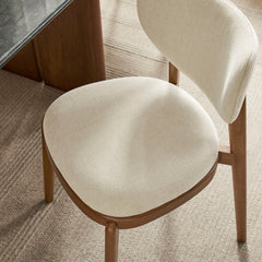 Fenwick Ecru Fabric Dining Chairs (Set of 2) - Ornate Home