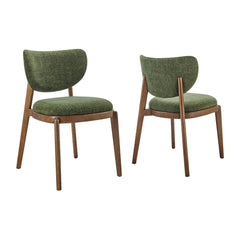 Fenwick Foliage Fabric Dining Chairs (Set of 2) - Ornate Home