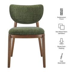 Fenwick Foliage Fabric Dining Chairs (Set of 2) - Ornate Home