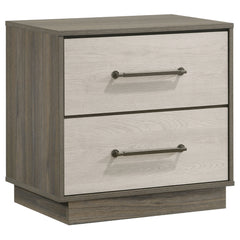 Fenwick Grey Oak/Almond 5-piece Eastern King Bedroom Set - Ornate Home
