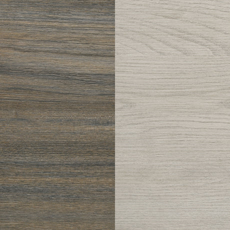 Fenwick Grey Oak/Almond California King Bookcase Bed - Ornate Home