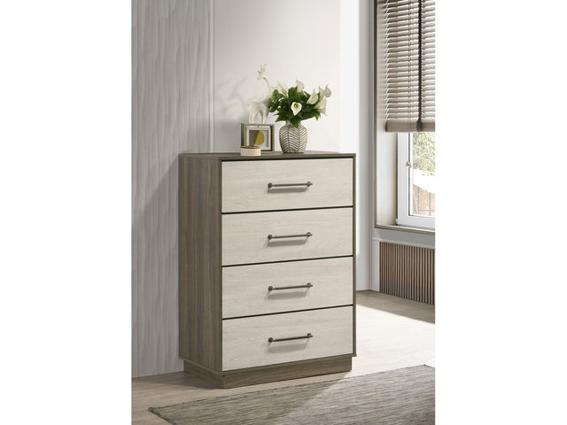 Fenwick Grey Oak/Almond Chest - Ornate Home