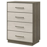 Fenwick Grey Oak/Almond Chest - Ornate Home