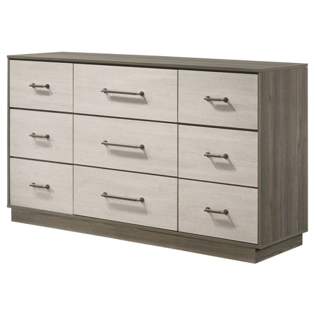 Fenwick Grey Oak/Almond Dresser - Ornate Home