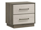 Fenwick Grey Oak/Almond Nightstand - Ornate Home