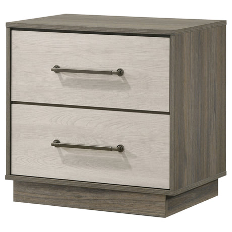Fenwick Grey Oak/Almond Nightstand - Ornate Home