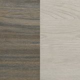 Fenwick Grey Oak/Almond Queen Bookcase Bed - Ornate Home