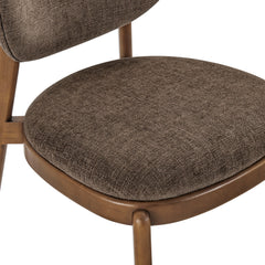 Fenwick Mocha Fabric Dining Chairs (Set of 2) - Ornate Home