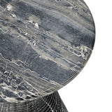 Fern Black Outdoor Accent Table - Ornate Home