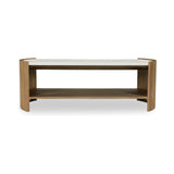 Fern White/Brown Coffee Table - Ornate Home