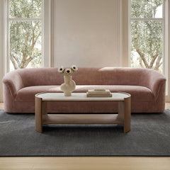 Fern White/Brown Coffee Table - Ornate Home