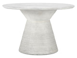 Fern White Outdoor Round Dining Table - Ornate Home