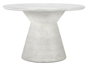 Fern White Outdoor Round Dining Table - Ornate Home
