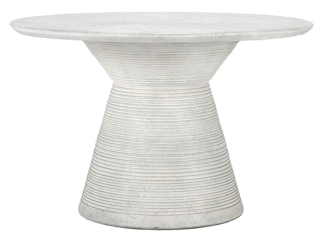 Fern White Outdoor Round Dining Table - Ornate Home