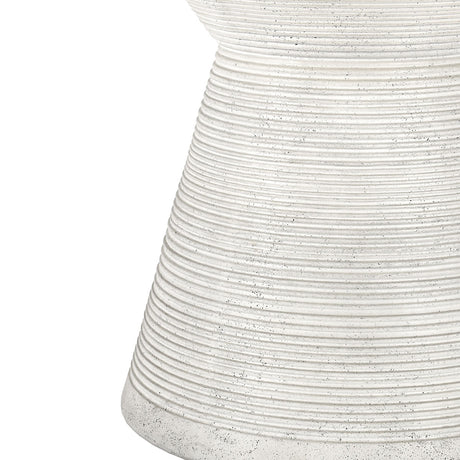 Fern White Outdoor Round Dining Table - Ornate Home