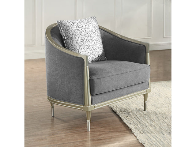 Fernando Gray/Champagne Chair - Ornate Home