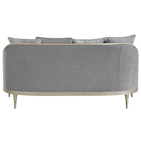 Fernando Gray/Champagne Loveseat - Ornate Home