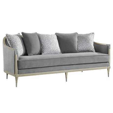 Fernando Gray/Champagne Sofa RAF - Ornate Home
