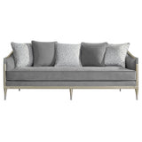 Fernando Gray/Champagne Sofa RAF - Ornate Home