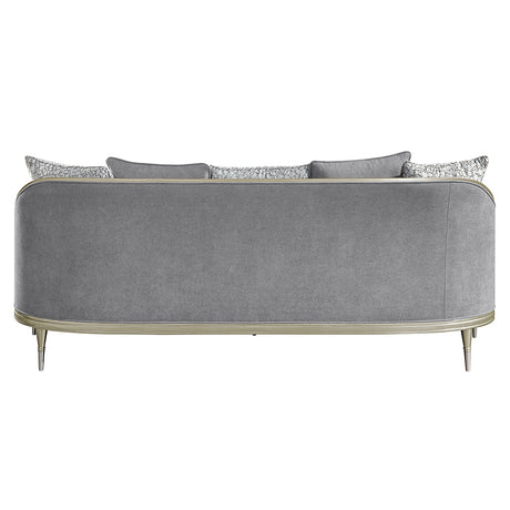 Fernando Gray/Champagne Sofa RAF - Ornate Home