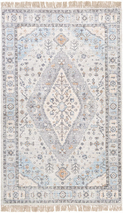 Fernhurst Distressed Beige Viscose&Cotton Rug - Clearance - Ornate Home