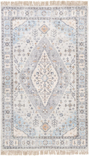 Fernhurst Distressed Beige Viscose&Cotton Rug - Clearance - Ornate Home