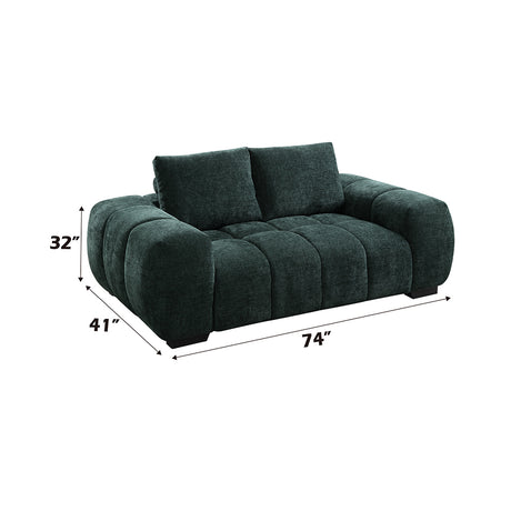 Ferrand Green Loveseat - Ornate Home