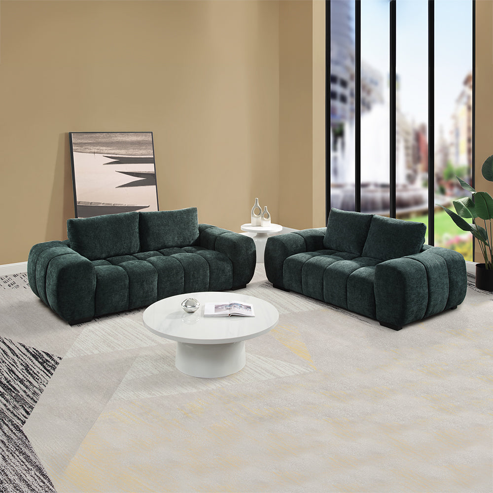 Ferrand Green Loveseat - Ornate Home