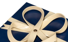 Ferrell Blue Leather Holiday Boxes (Set of 3) - Ornate Home